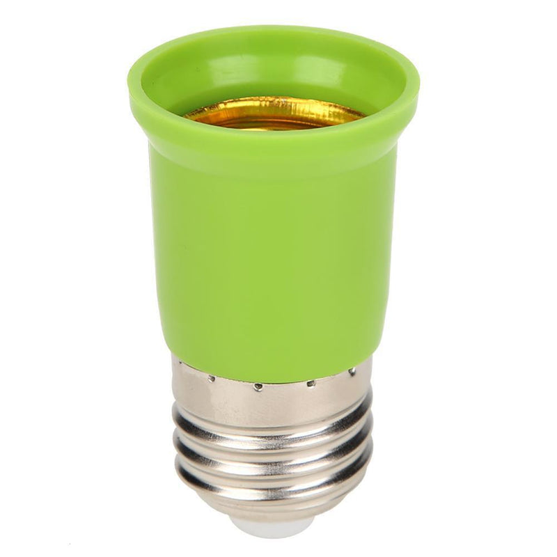 E27 to E27 Conversion Lamp Head Extension Base Adapter (Thread Green) Newly