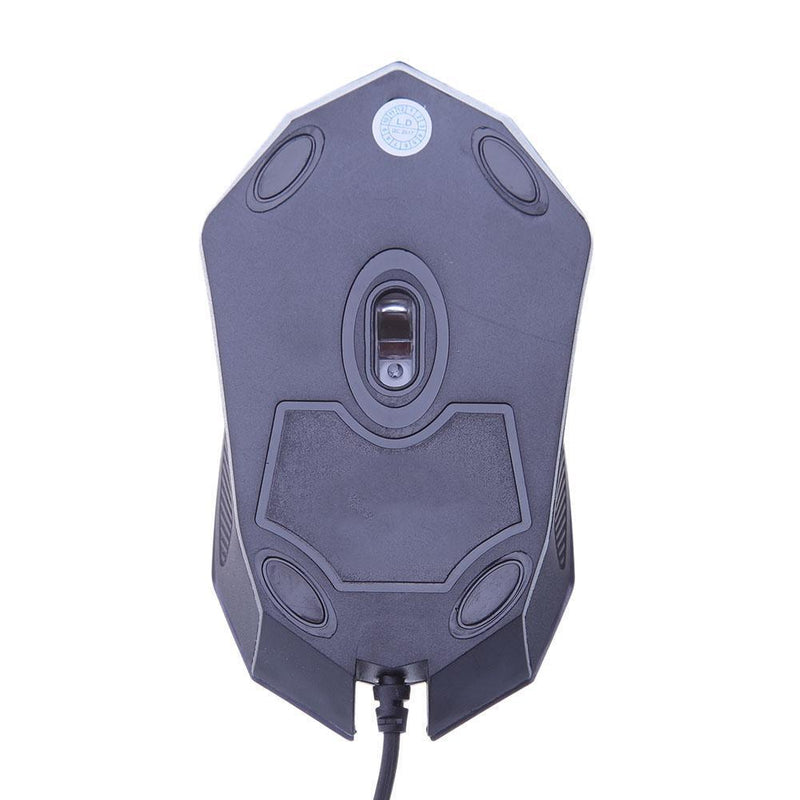 Cable USB Interface 3 Button 2400DPI Optical Color Backlight