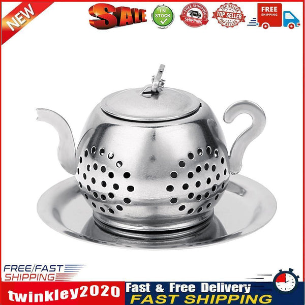 Stainless Steel Teapot Tea Leaf Infuser Tray Spice Strainer Herbal Filter Newly