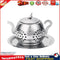 Stainless Steel Teapot Tea Leaf Infuser Tray Spice Strainer Herbal Filter Newly
