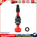 MUQZI Alloy Tubeless Road Bicycle Presta Valve Stem with Cap (40mm Red) Newly