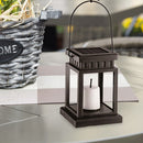 Retro Lantern Candle Twinkle Lamp LED Solar Light Outdoor Garden Hanging Decor