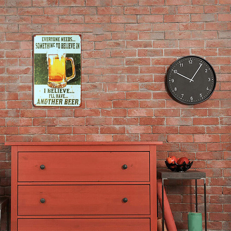 Retro Bubbling Beer Metal Plate Painting for Bar Pub Tin Plaques Wall Sign