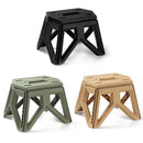 Outdoor Portable Folding Stool Camping Stools for Adults Children (Khaki)
