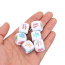 6-Sides Gift 20mm Lover Dice Board Game Accessories Dices Housework Distribute
