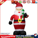 120cm Giant Santa Claus with Crutch Inflatable Christmas Props Decor (US) Newly