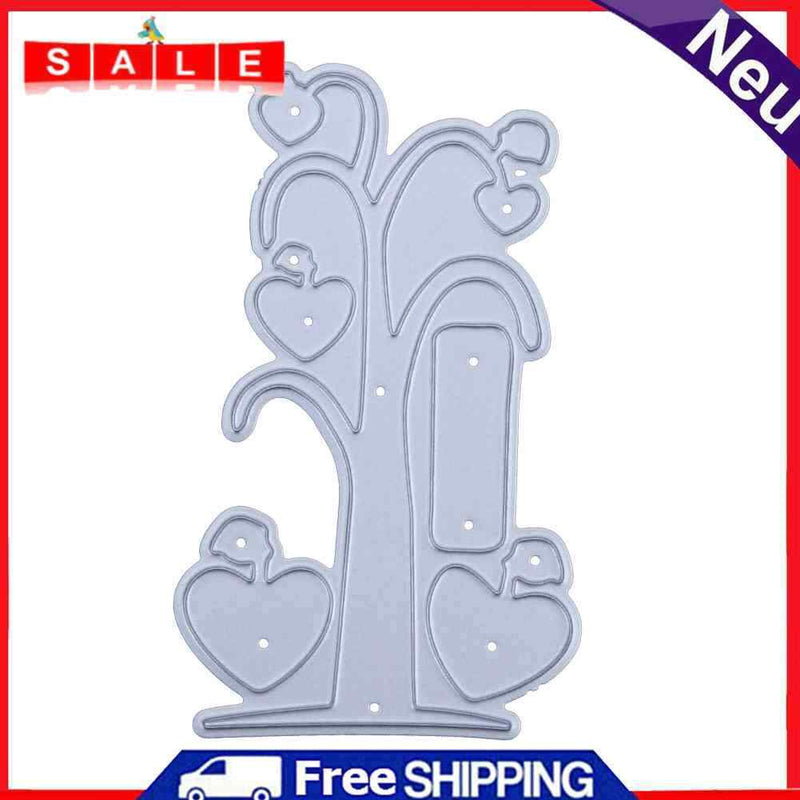Snowvirtuos Love Heart Tree DIY Metal Stencil Scrapbook Crafts Embroidery S