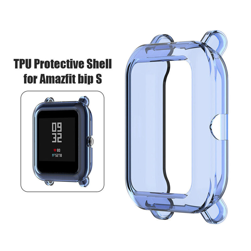 Soft TPU Protective Case Cover Shell for Amazfit Bip S Smartwatch (Blue) Newly