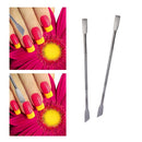 Tool UV Gel DIY Art Tips Nail Cuticle Remover Pusher Dual-ended Stainless Steel