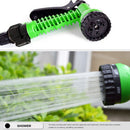 Adjustable Watering Gun Garden Hose Nozzle Lawn Car Washer Sprayer (Green)