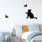 Cat Butterfly Printed PVC Waterproof Self-adhesive Removable Wall Stickers Newly