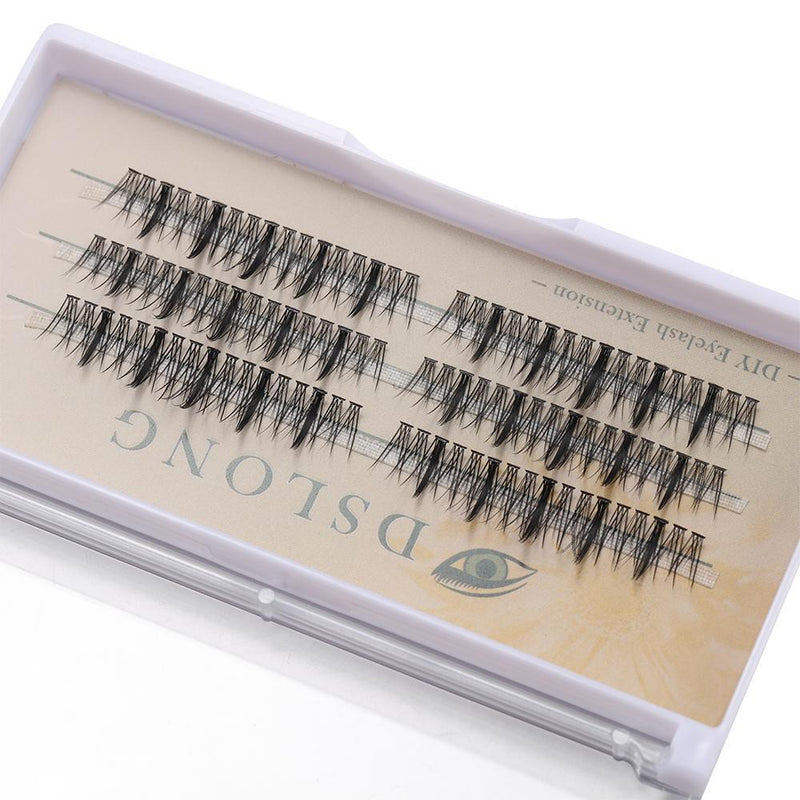Dramatic Long Volume Fluffy V-shape Individual Lashes False Eyelashes Segment