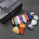 14Pcs/set Reiki Healing Crystals Kit with Gift Box Crystal Xmas Quartz P9Y9