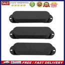 3pcs Single Rail Monocoil Humbucker Pickup Covers For Fender Strat(Black)