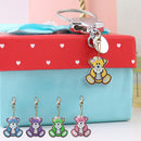 5pcs DIY Full Drill Special Shape Diamond Painting Bear Key Ring Embroidery Gift