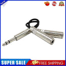 0.2m 6.35mm Jack Stereo Splitter Cable 2X 1/4 inch Female Audio Adapter Y Cord