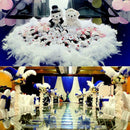 2M Christmas Tree White Feather Xmas Ribbons Boa Strips Garland Party Home F1X1