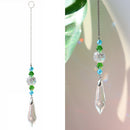 Crystal Glass Clear Chandelier Pendant Faceted Prism Part Hanging Decor (B)