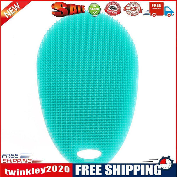 Waterdrop Antibacterial Silicone Antibacterial Washing Brush(Cyan)