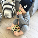 0-24M Kids Non Slip Crawling Elbow Knee Pads Infants Baby Kneecap (Grey) Newly