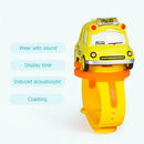 #A W1201 2 in 1 1/62 Mini Cartoon Car Analog Electronic Watch Wrist Racing Pull
