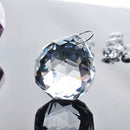 One Hanging 90g 40mm CRYSTAL BALL Sphere Prism Faceted Catcher o Clear V2I4 I5S6