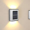 8pcs LED Solar Lights Wall-Mounted Waterproof Garden Lamps (Warm Light)