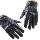 Drive Gothic Punk Fleece Guantes Touch Screen Gloves PU Leather Gloves Thicken