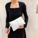 Women Clutch Handbags Envelope Wrist Bags Zipper Long Wallet Solid Color Purse