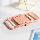 Mini Mobile Holder Creative Folding Chair Table Cell Phone Stand (Pink) Newly