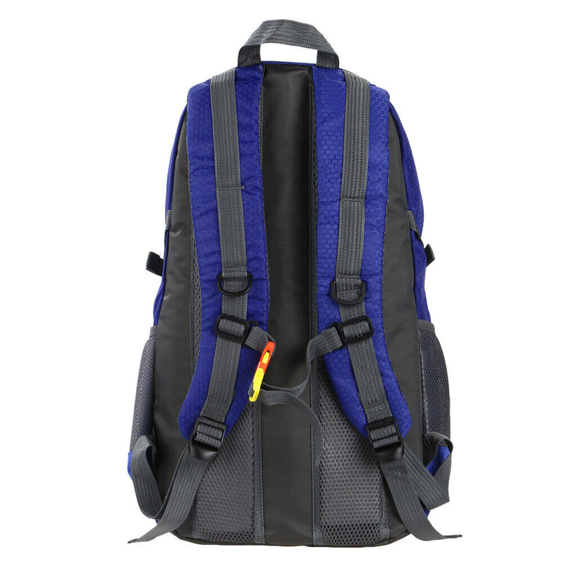 Unisex Waterproof Outdoor Sports Shoulder Bag Travel Backpack (Bright Blue)