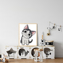 Cheese Cat Cotton Thread Printed Partial Cross Stitch Kit Handicraft Needlework