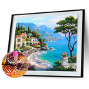 5D Full Drill Diamond Seaside Painting Embroidery DIY Cross Stitch Decor