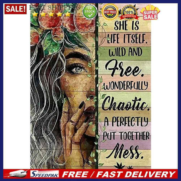 5D DIY Full Round Drill Diamond Painting English Words Home Crafts Mosaic Kit