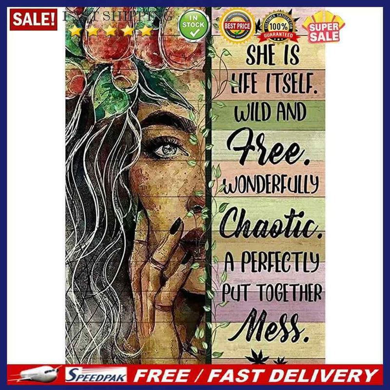 5D DIY Full Round Drill Diamond Painting English Words Home Crafts Mosaic Kit