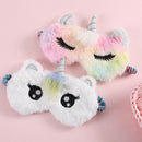 Cute Big Eye Eyepatch Plush Kids Women Blindfold Sleeping Eye Shade (White)