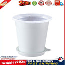 Clear Root Control Pot Orchid Fleshy Flower Breathable Container (White) Newly