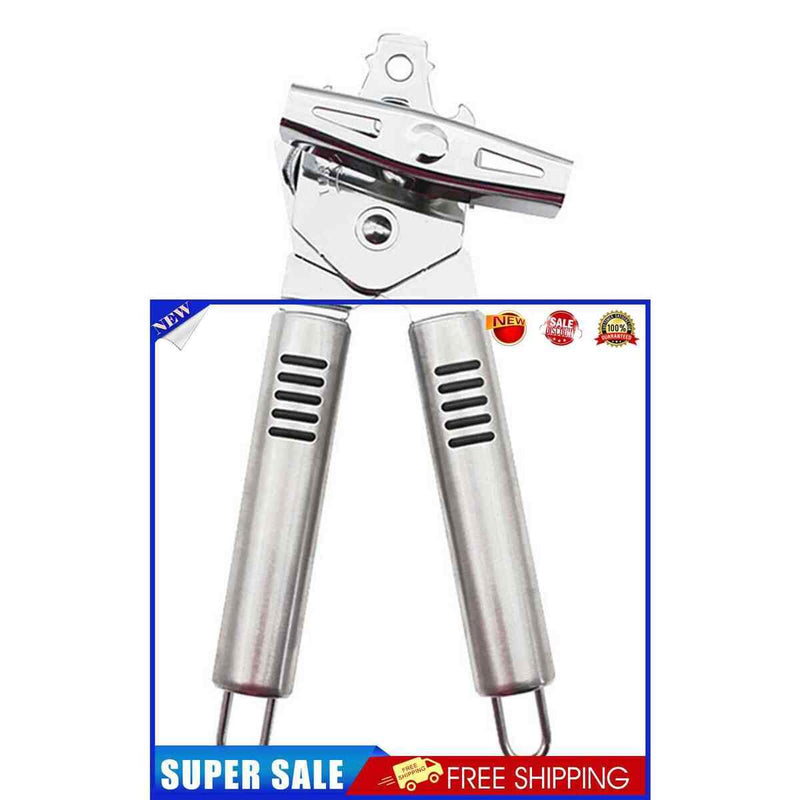 Can Opener Manual - 3 in 1 Handheld Safety Can Opener Comfortable Grip