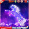 5D DIY Full Round Drill Diamond Paint Light Horse Mosaic Rhinestone Drawing