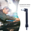 L-shaped Angle Two End Magnetic Steel Socket Wrench 1/4 Screwdriver Bit Hol