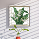 Partial Cross Stitch 14CT Cotton Thread DIY Counted Embroidery Flower May Kitss