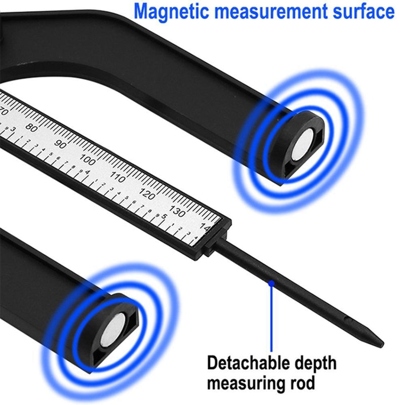 With Feet Groove Measurement Digital Depth Gauge LCD Height Gauges Depth Gauges