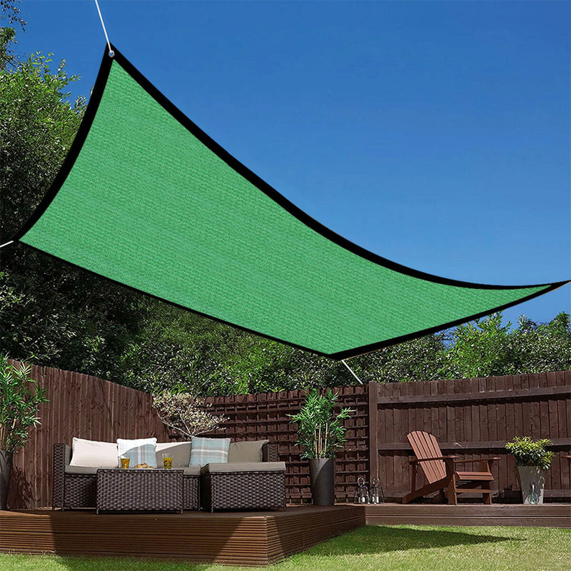 Sunblock Shade Cloth with Grommets Sail Canopy Awning UV Blockage (2x4m)