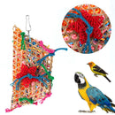 Colorful Bamboo Weave Wooden Swing Parrot Bird Toys Bird Cage Accessories Newly