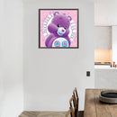 5D Diamond Painting Kit Purple Bear Full Round Drill DIY Wall Art Crafts Mo