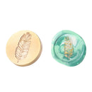 Plants Flower Wax Sealing Stamp Head Round Copper Stamps w/o Handle (ZR037)