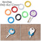 Elastic Silicone Topper Key Holder  Key Cap Covers  Keyring Rings  Key Case