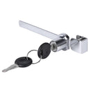 Window Glass Case Lock Hasps Slider Bar with Key for Mobile Showca