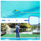 Pool Skimmer Net with Pole Telescopic Cleaning Net Kits for Pool Pond Clean