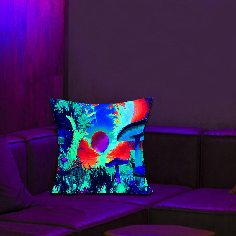 Fluorescent Pillowcase Quick-drying Bedroom Glowing Decorative Pillow Cover